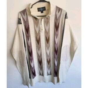 Steve Harvey Celebrity Edition 1/4 Zip Long Sleeve Sweater Men's Large 0741